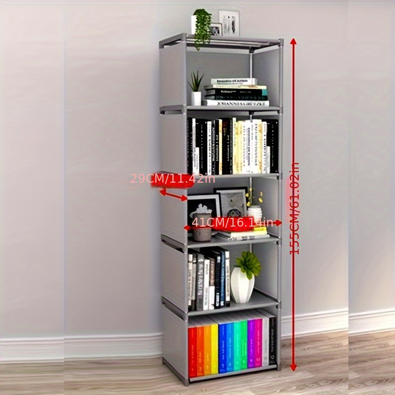 Simple Bookshelf Storage Rack Floor Desk Bookcase Simple - Temu