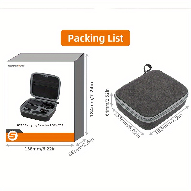 Mini Hard Shell Carrying Case Travel Portable Storage Bag for DJI OSMO  POCKET 2