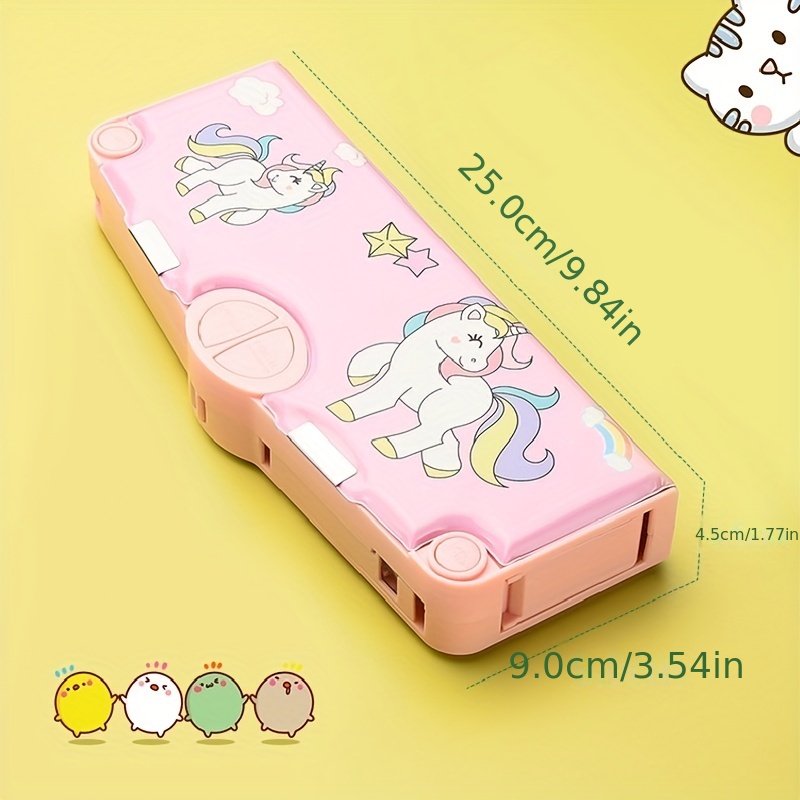 Cute Cartoon Astronaut Unicorn Pencil Case: Multifunctional - Temu