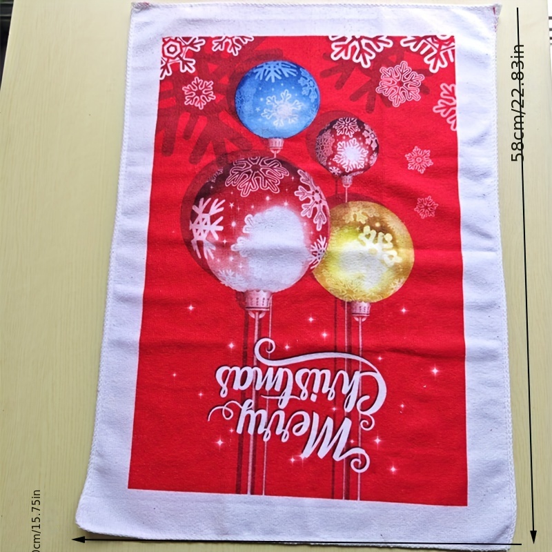 Christmas Hand Towel Scouring Pad Christmas Theme - Temu