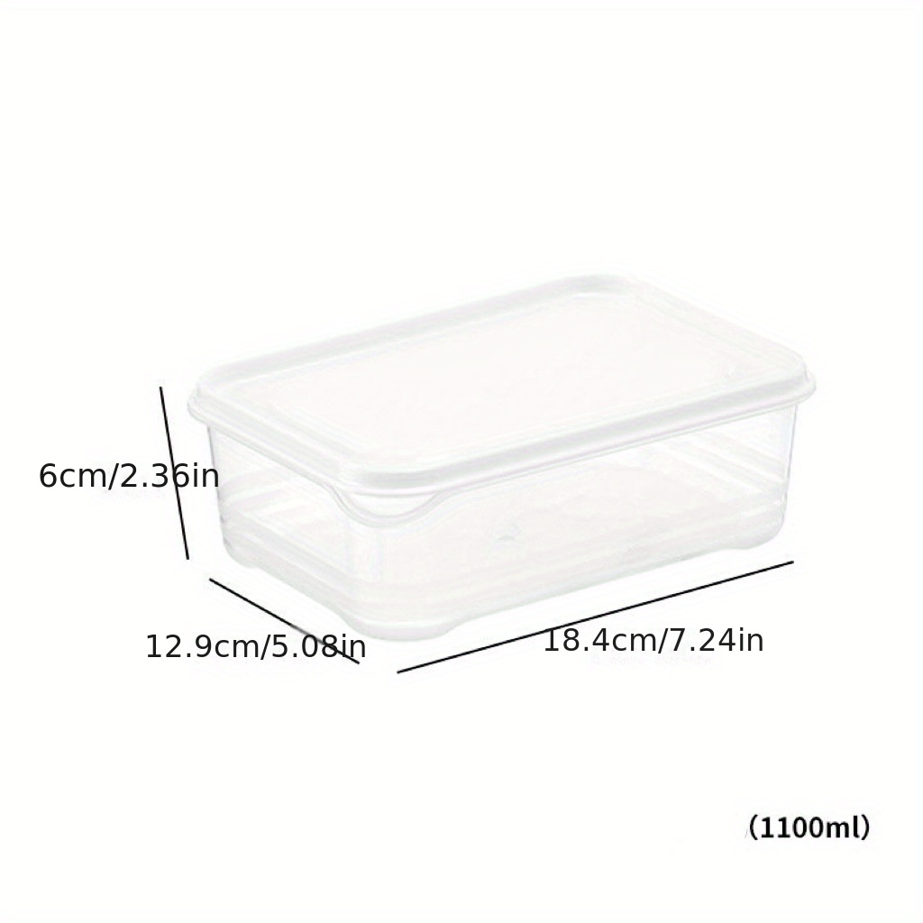 1100 ML Black Two Compartment Rectangle Container with Clear Lid