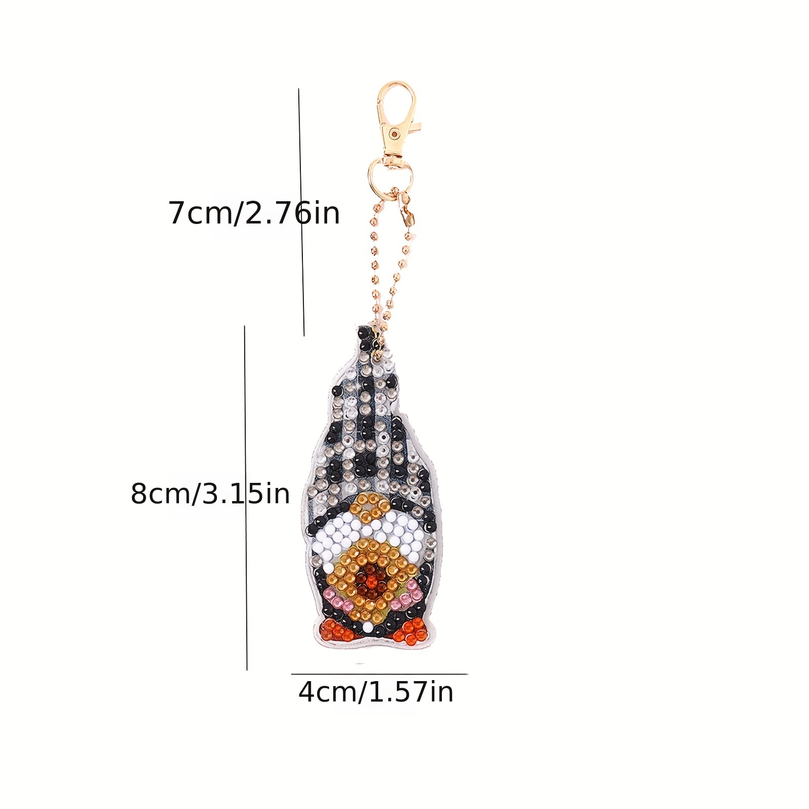 Diamond Art Keychains Diamond Painting Gnome Keychains Kids - Temu