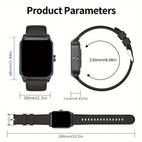 neue smartwatch, 3d-dynamisches sport- und pflanzenwachstumszifferblatt, 1,85-zoll-bildschirm, wahrer ip68-wasserdichtkeit, smart-call-uhr, über 100 sportmodi, kann mit verschiedenen mobiltelefonen verbunden werden, anrufe entgegennehmen und tätigen, nachrichten