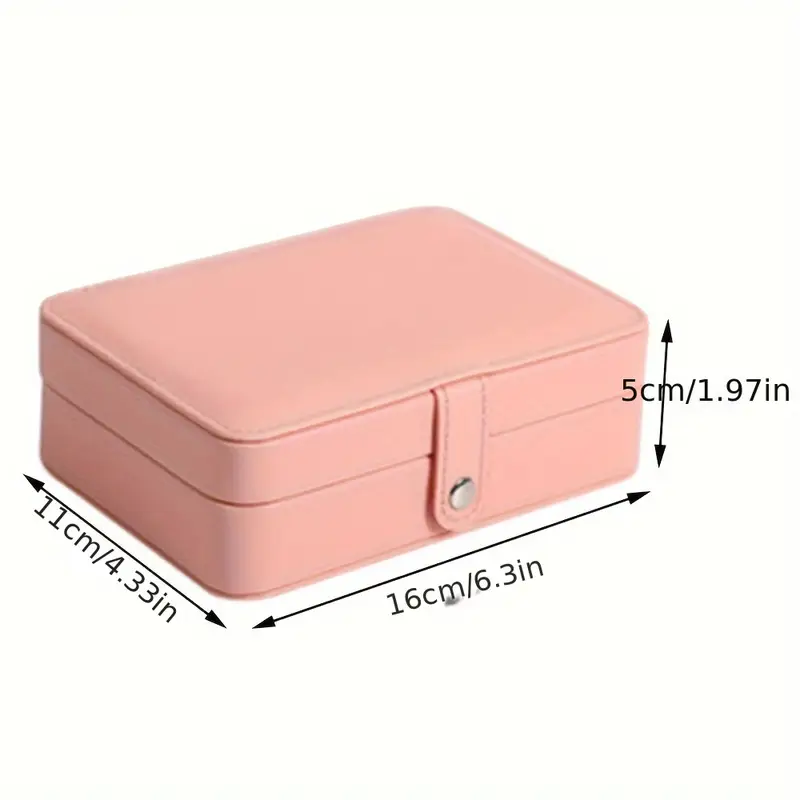 классическая кожаная шкатулка для украшений из искусственной кожи с лотками для серег и держателями для колец, детали для ожерелий и браслетов 1