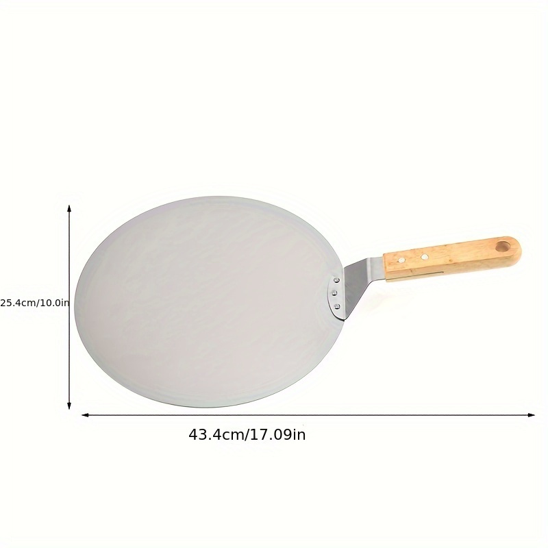 Stainless Steel Pizza Shovel Cake Pizza Round Transfer Large Round Shovel Baking Tool