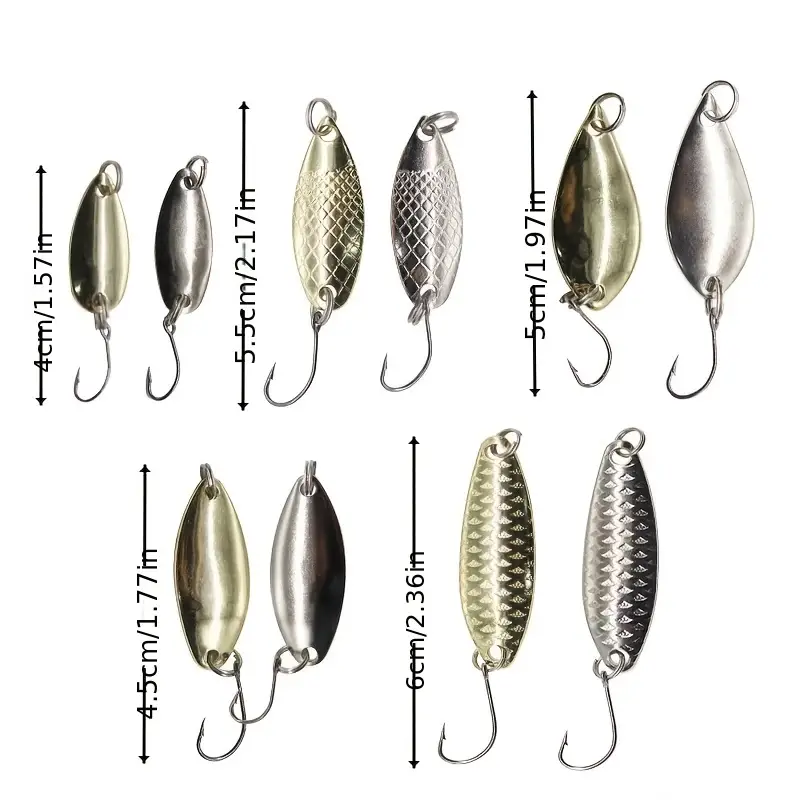 Fishing Lures Kits Wobbler Baits Spoon shaped Artificial - Temu