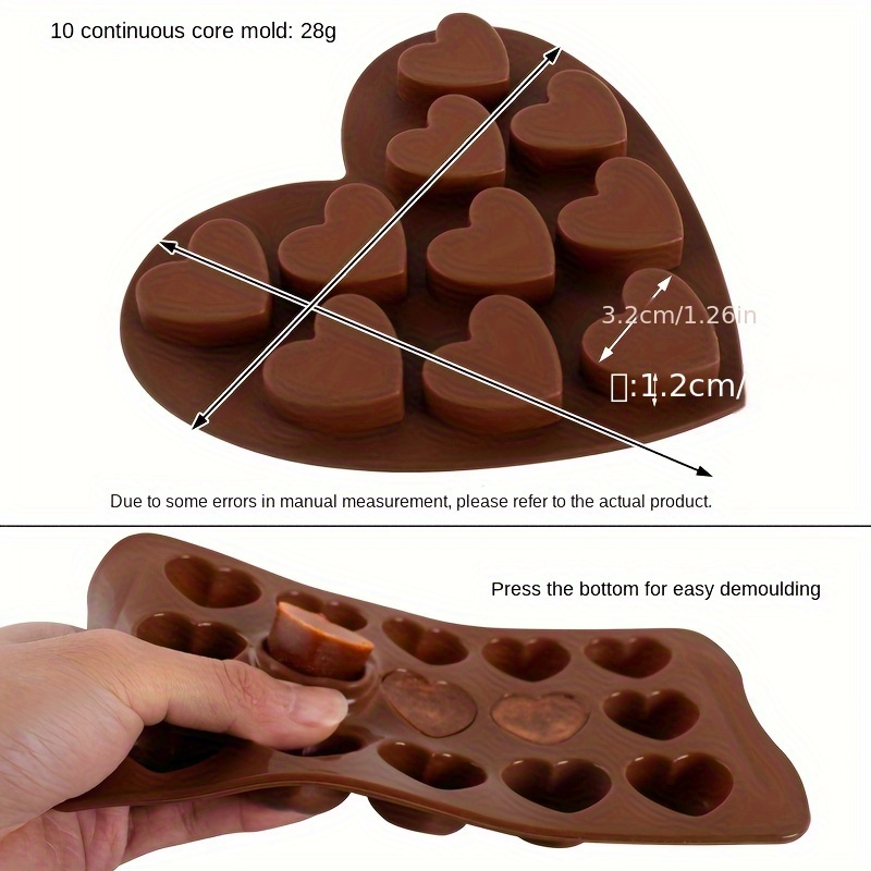 1 Pieza Molde Silicona En Forma Corazón Moldes Dulces - Temu Chile
