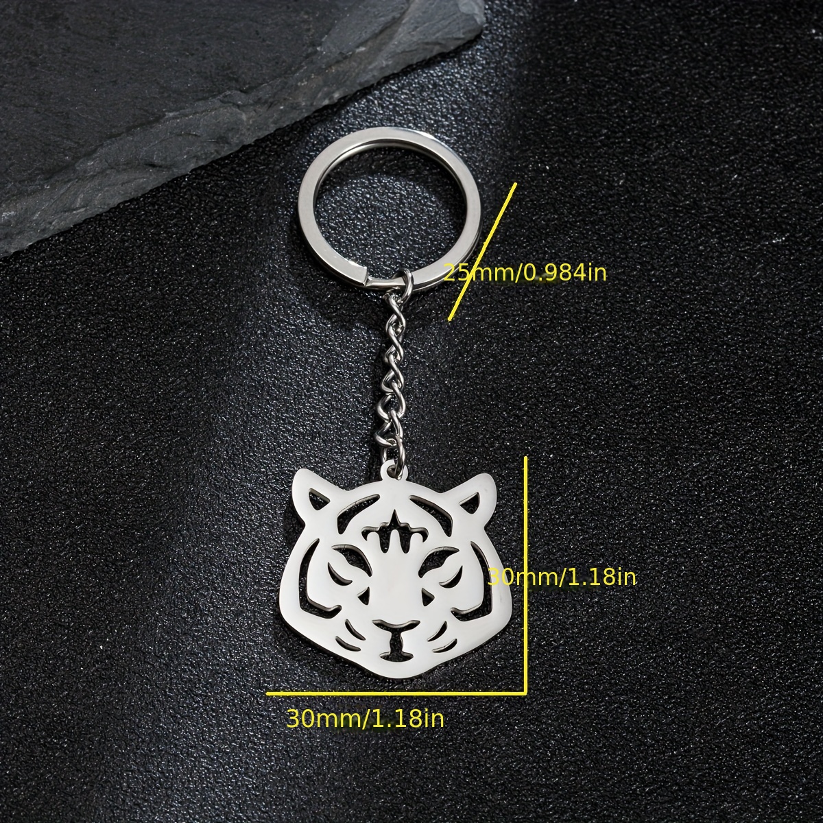 Tiger Keychain Tiger Key Ring Tiger Key Chain Tiger Head