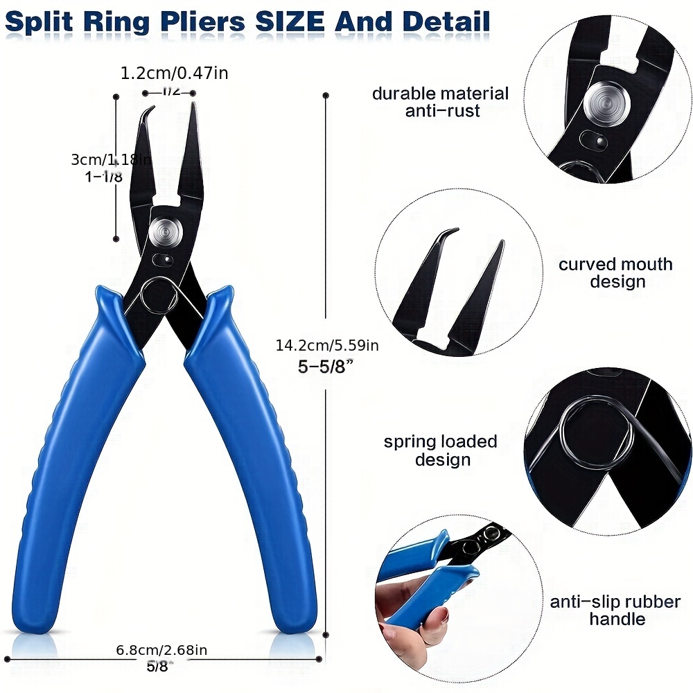 Split Ring Pliers Bead Crimping Pliers Wire Flush Cutter - Temu