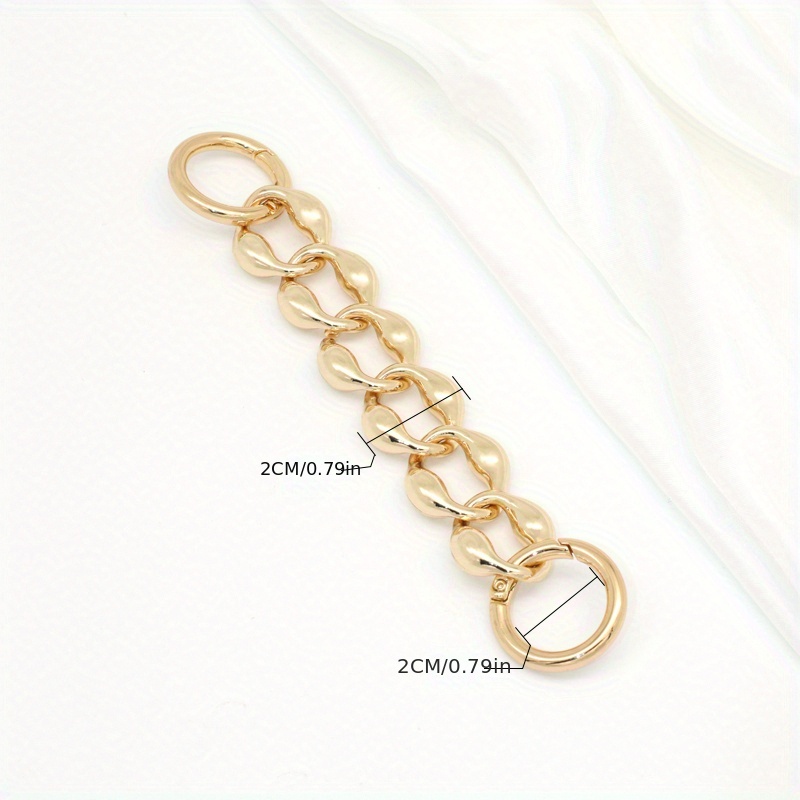 Rhombus Alloy Extension Chain For Men's Bag