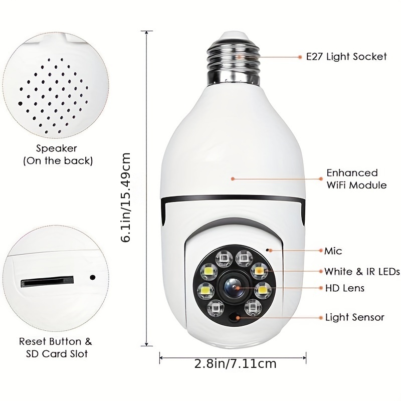 panoramic security light bulb