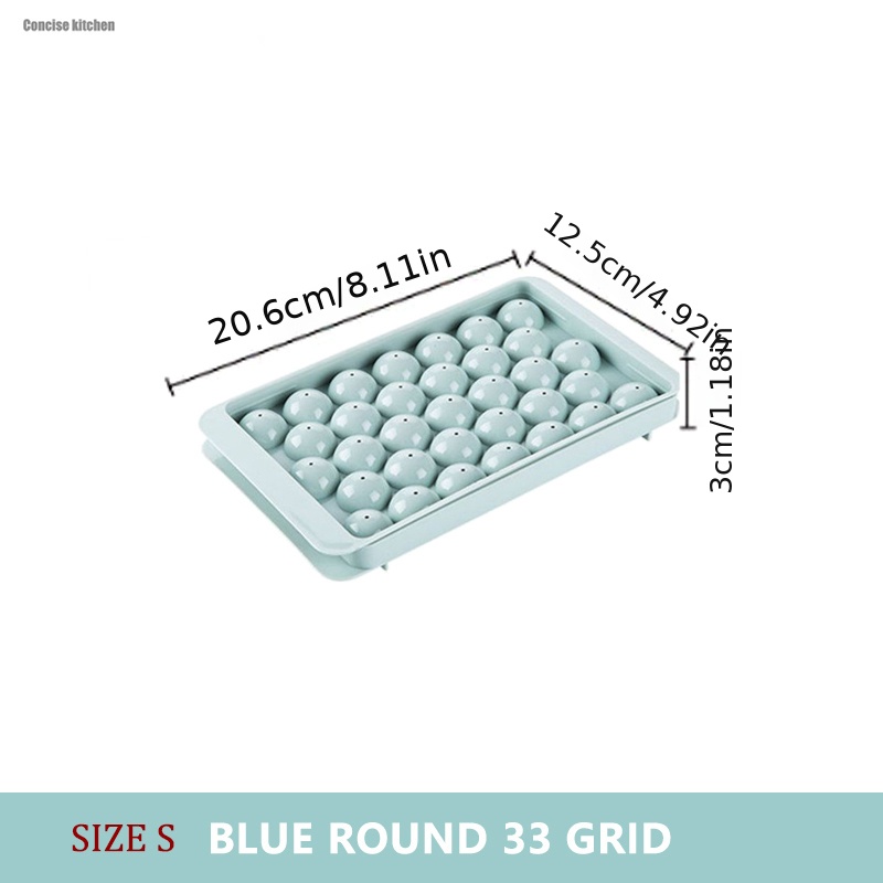 Mini Round 33 Ice Cube Tray, Easy Release Ice Ball Maker Mold for Free–  SearchFindOrder
