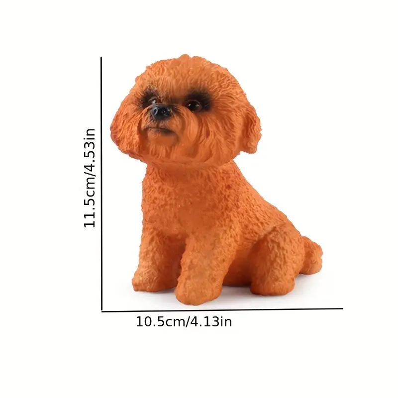 Simulation Toy Dog Model Teddy Poodle