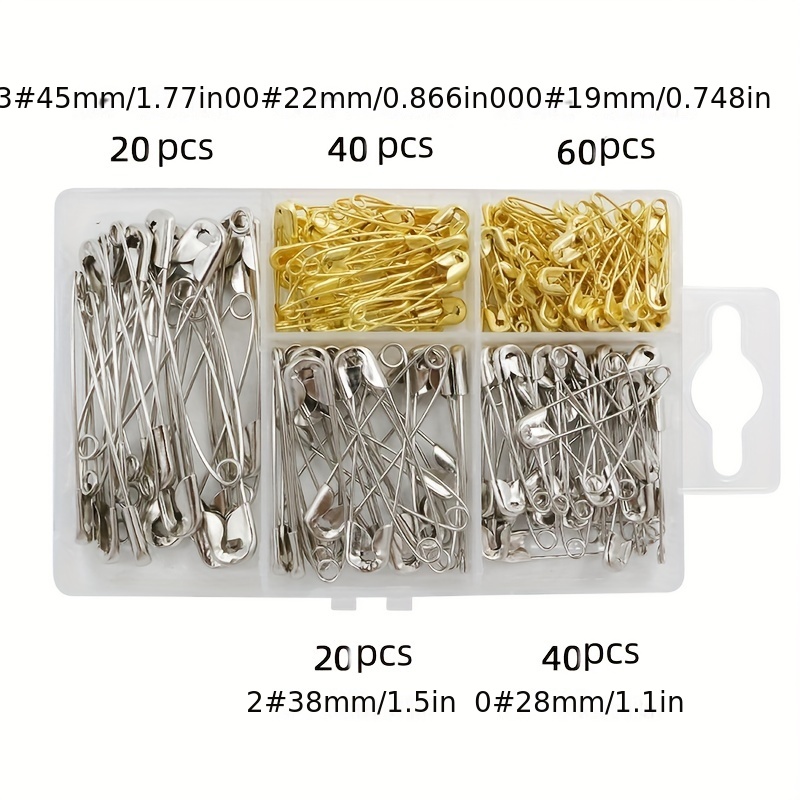 Safety Pins, Safety Pins Assorted, 20 Pack, Assorted Safety Pins, Safety  Pin, Small Safety Pins, Safety Pins Bulk, Large Safety Pins, Safety Pins  for