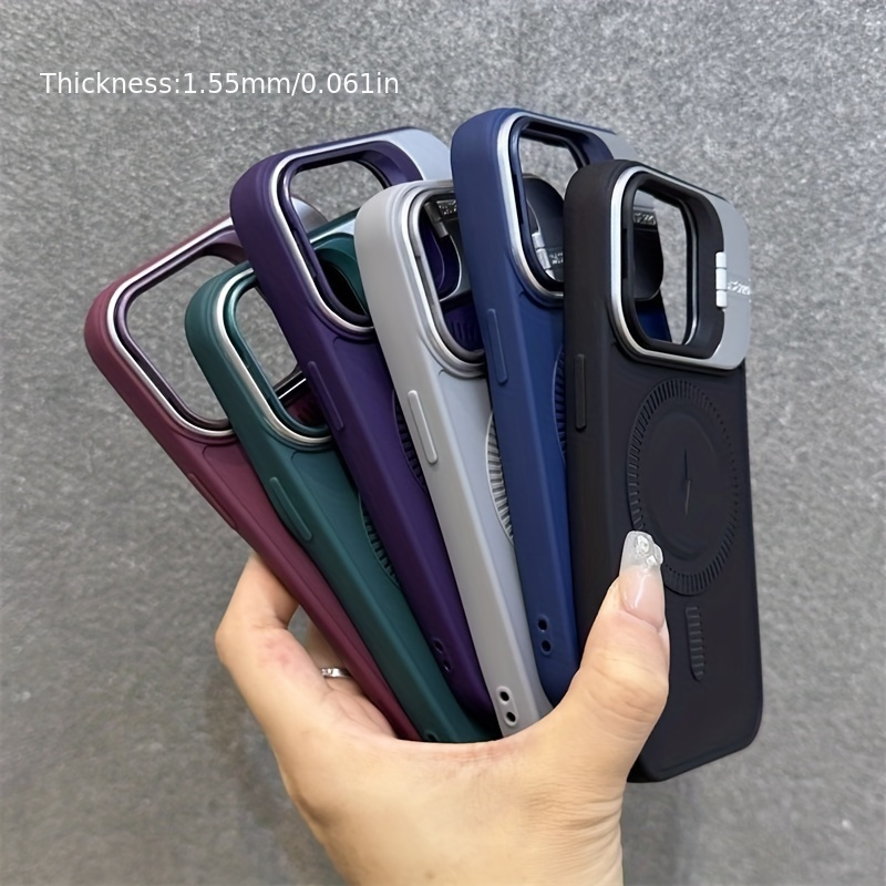 Applicable To 13 Series Magnetic Charging Mobile Phone Case Lens Holder Advanced Sense  Full Package Silicone_voghion.com