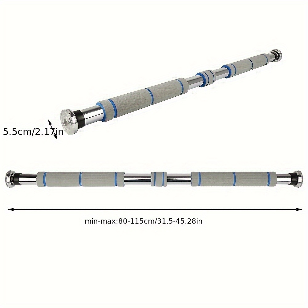 Image of Horizontal Bar, Indoor Home Pull-up Equipment, To Punch Holes, Used On , 80-115cm, Adult Fitness Telescopic Bar, Hanging Bar Stretching