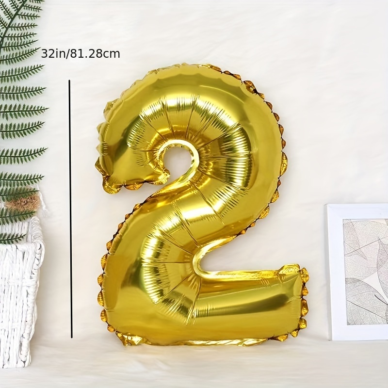  RUBFAC 42 Inch Gold 2024 Number Foil Balloons, 2024