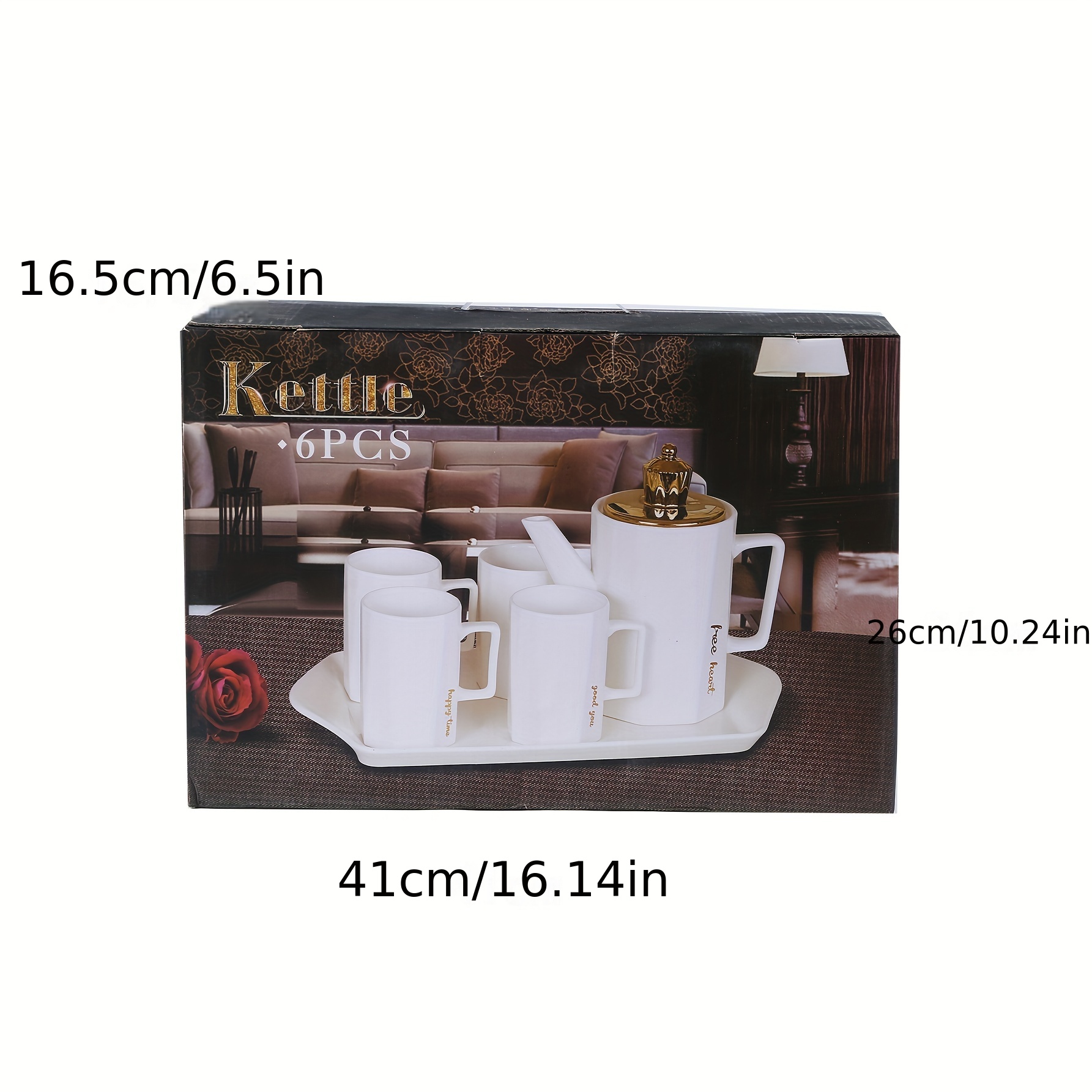 1set Ceramic Tea Pot Gift Set, Including A Tea Pot, A Cup And A