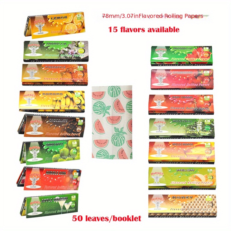 2/5booklets/ Rolling Paper Mixed Fruit Flavors Cigarette - Temu