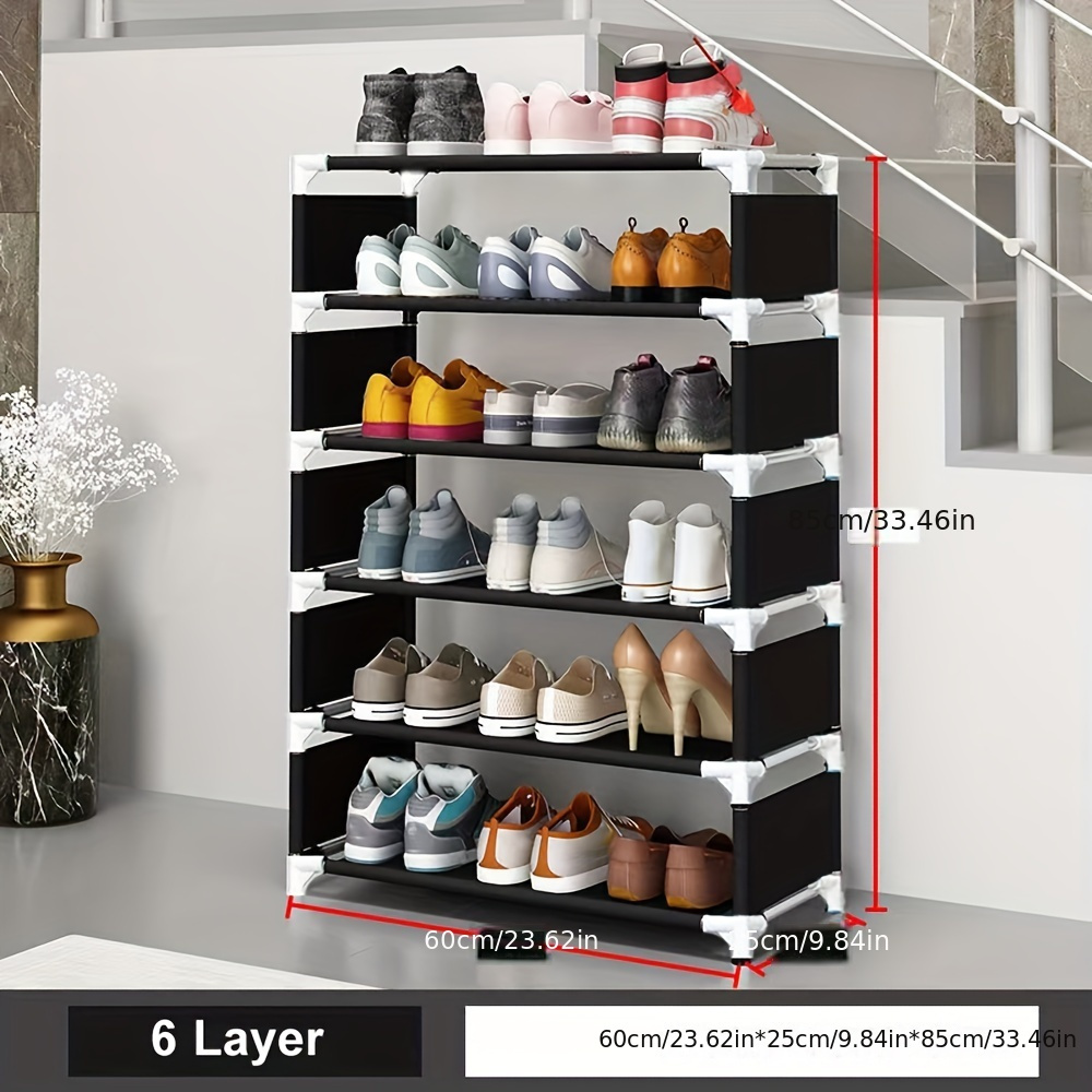 Large Capacity Shoe Storage Rack Dustproof Multi layer Space - Temu