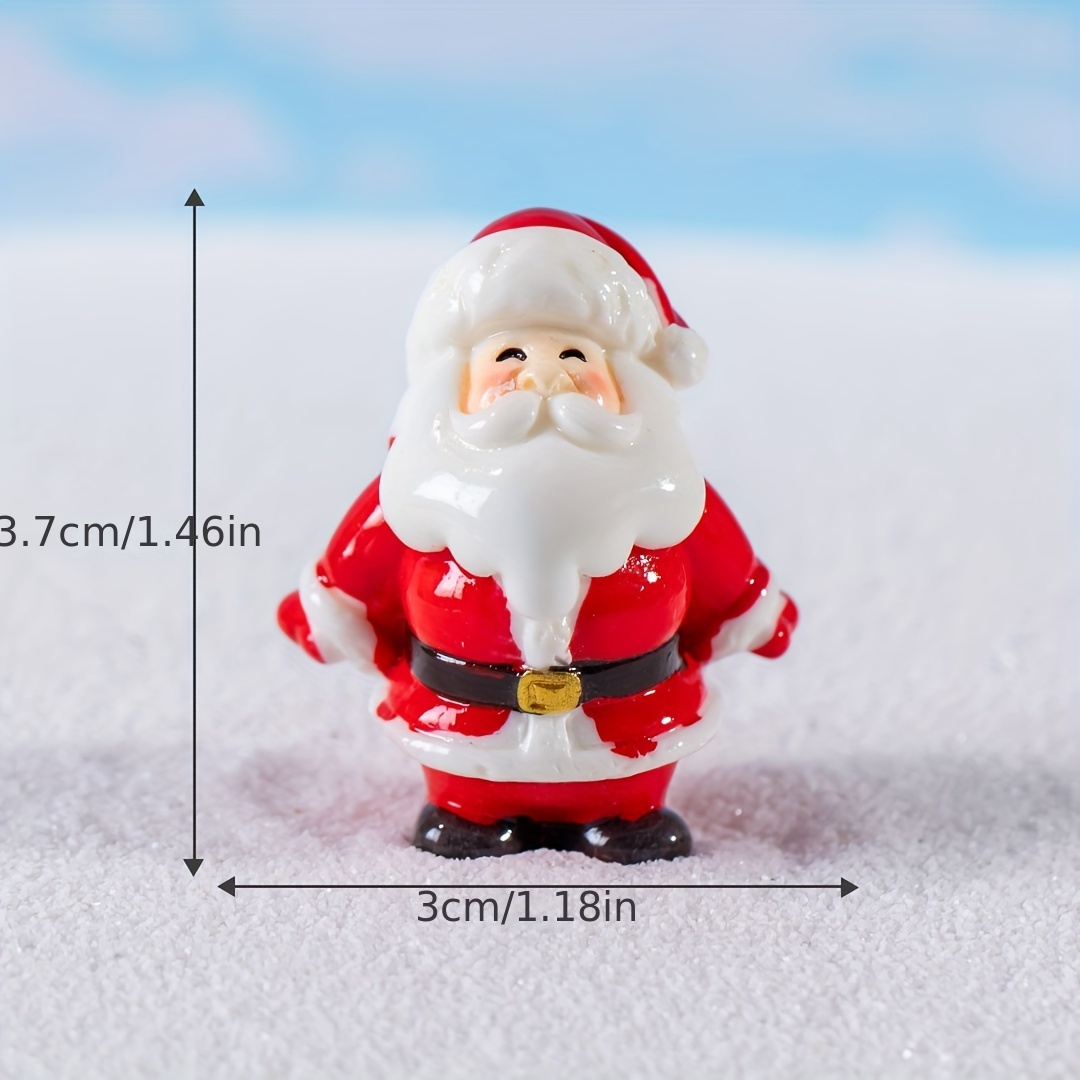 Christmas Micro Landscape Ornaments Santa Claus Cute Snowman - Temu