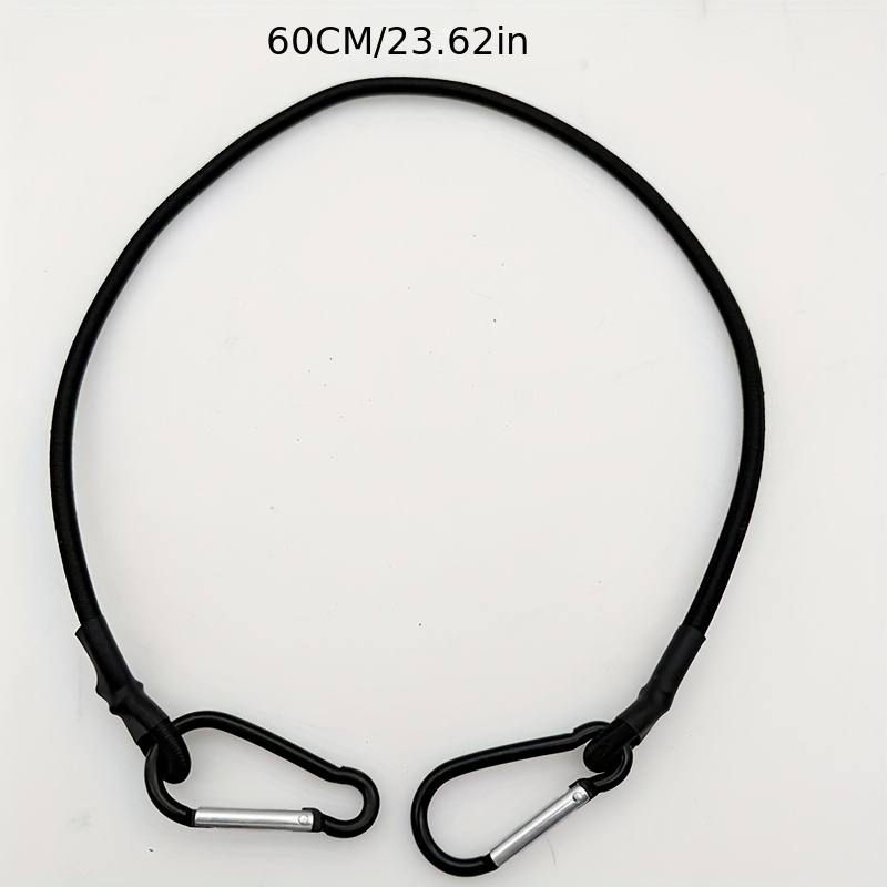 TEMU Corde Élastique à Double Crochet d'Extérieur, Sangle d' pour Bagages, Sangle de Fixation pour Chariot de Camping, Corde à Linge, Sangle pour