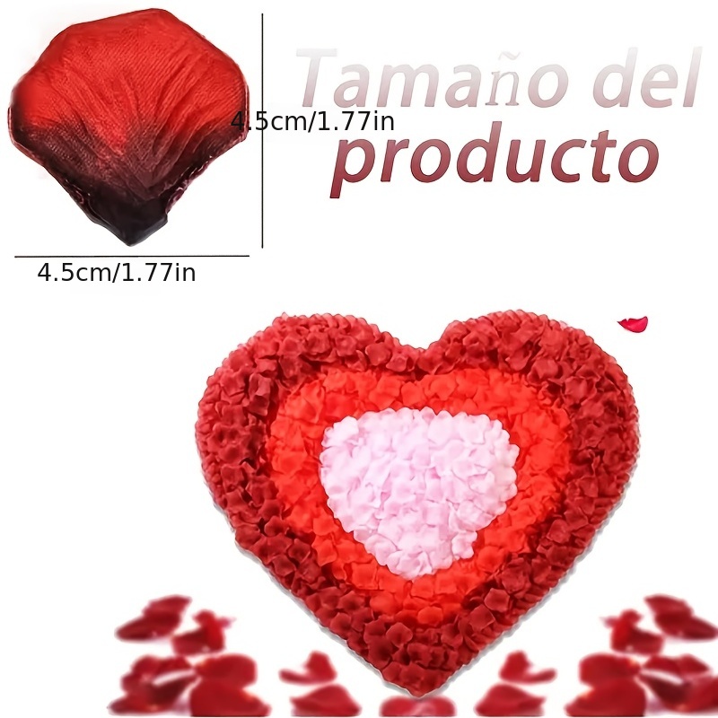 1000pcs Pétalos Rosa Pétalos Rosa Falsos Noche Romántica Decoración Boda  Actividad Fiesta Herramienta Tiro Adecuado Parejas Diy Decoración Citas  Hecha Mano - Hogar Cocina - Temu