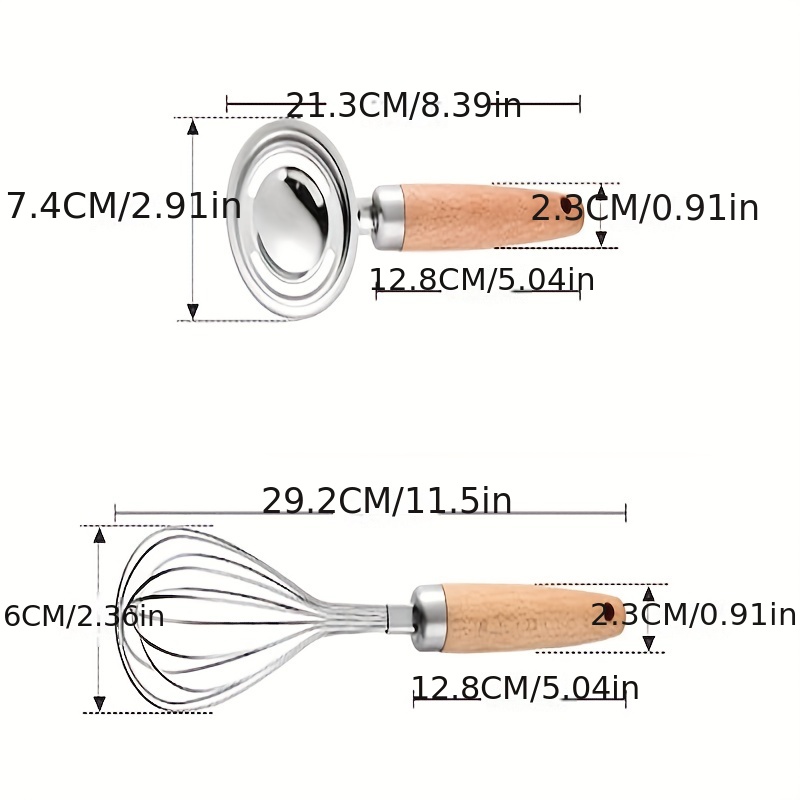 Stainless Steel Kitchen Utensils With Wooden Handle Core - Temu