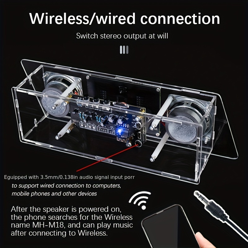 HU 049 Altoparlante wireless kit fai da te per assemblare - Temu Italy