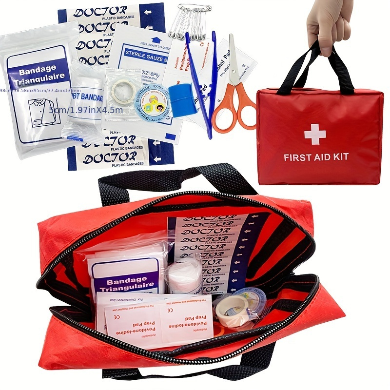 First Aid Kit Wound Care Accessories Emergency Supplies For - Temu