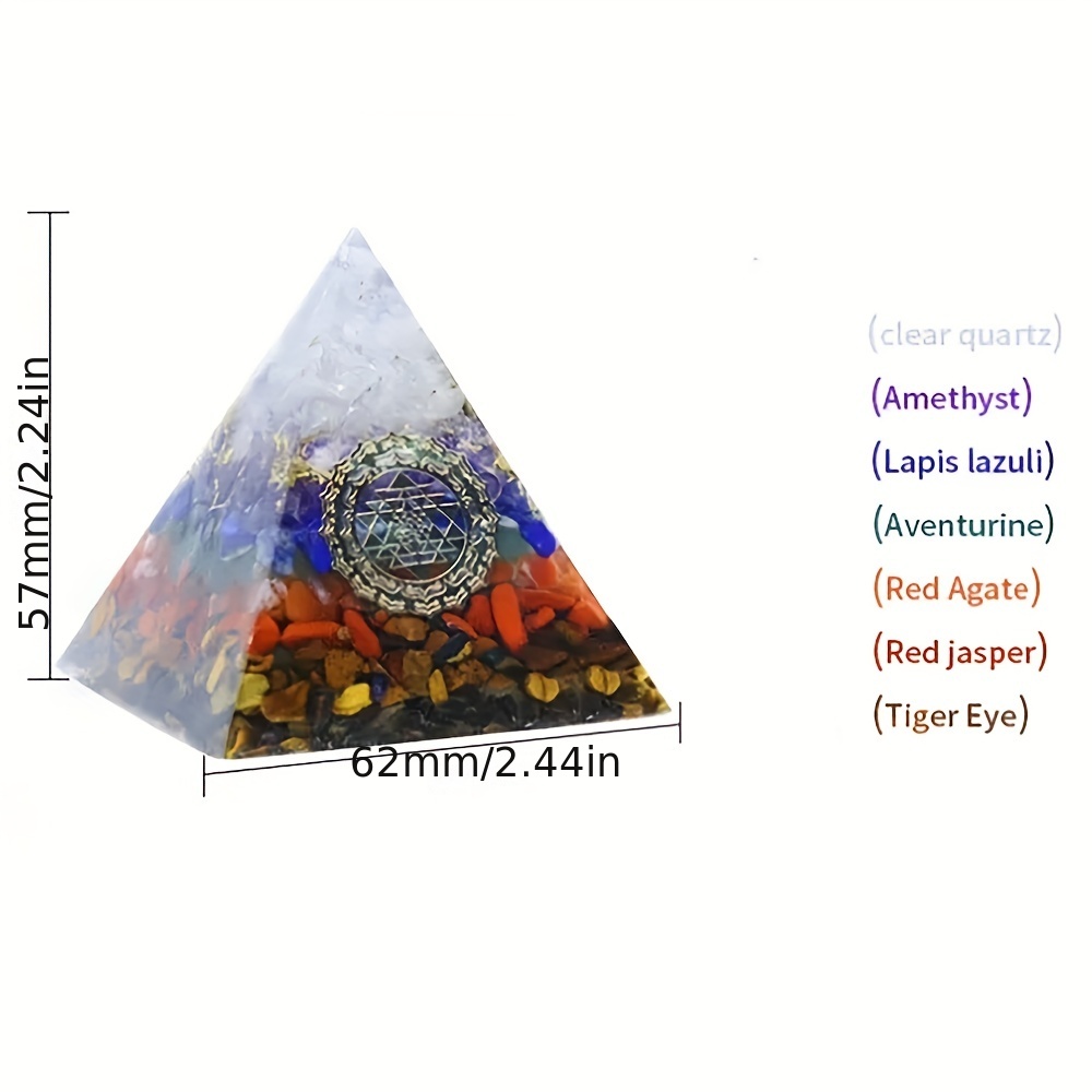 Orgoniteピラミッドクリスタルチャクラエネルギージェネレーターオルゴンピラミッドヒーリング＆瞑想用 - Temu Japan