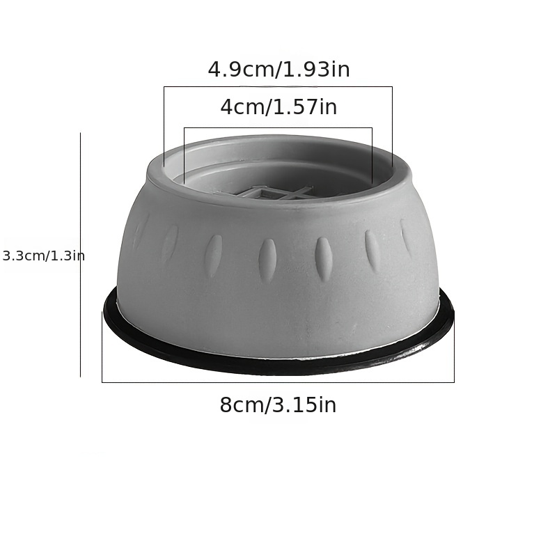 4pcs Dryer Stabilizer Mat Moisture-proof Anti-slip Washer Rubber
