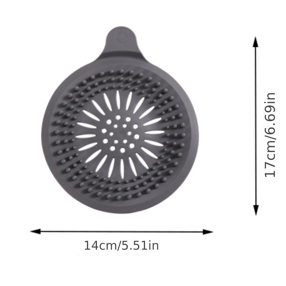 Silicone Floor Drain Cover, Shower Drain Protector, Floor Drain Anti-clog  Hair Catcher, Multifunctional Drain Cover Filter For Home Bathroom, Home  Essentials, Bathroom Accessories - Temu