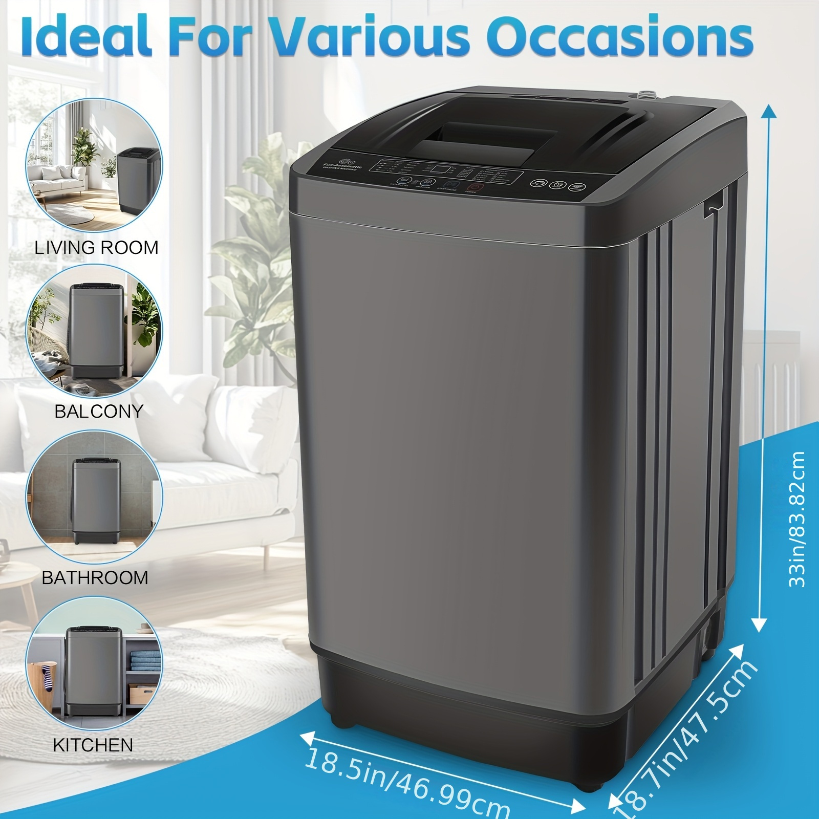 portable washer and dryers sold on Temu United States
