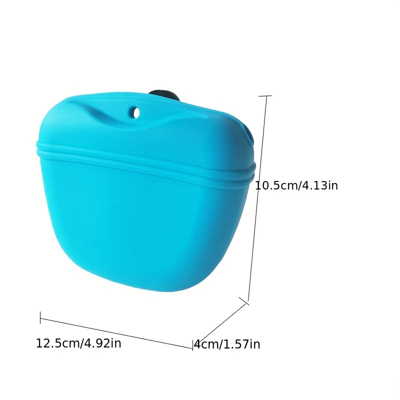 1pc pet training food bag easy to carry silicone material portable training dog treat pouch pet snack bag details 4
