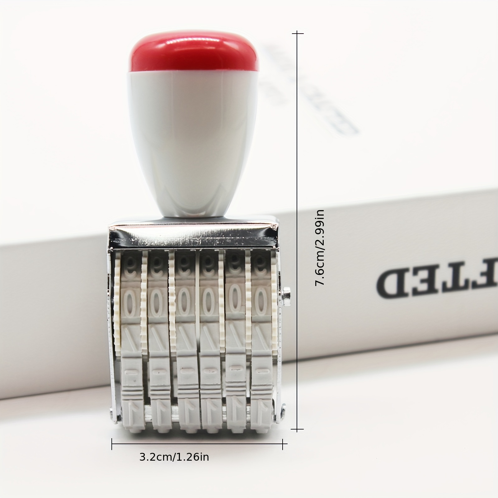 1pc 6 digit Number Date Stamp Letter Poster Small Adjustable Roller Number Print
