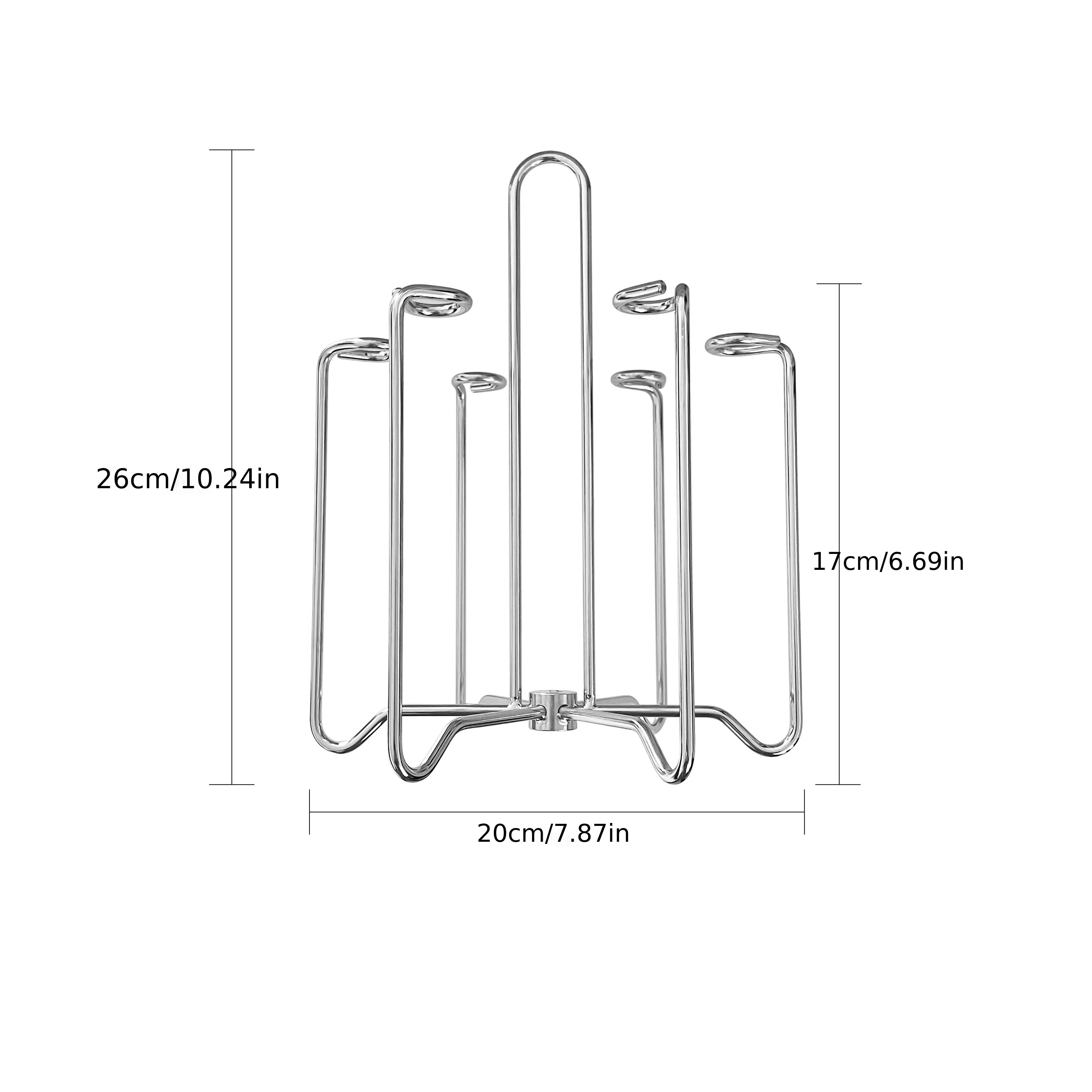 Stylish Metal Bottle Drying Rack With 6 Cup Holders And Handle - Perfect  For Glasses, Coffee Mugs, And More - Easy To Clean And Dishwasher Safe -  Temu