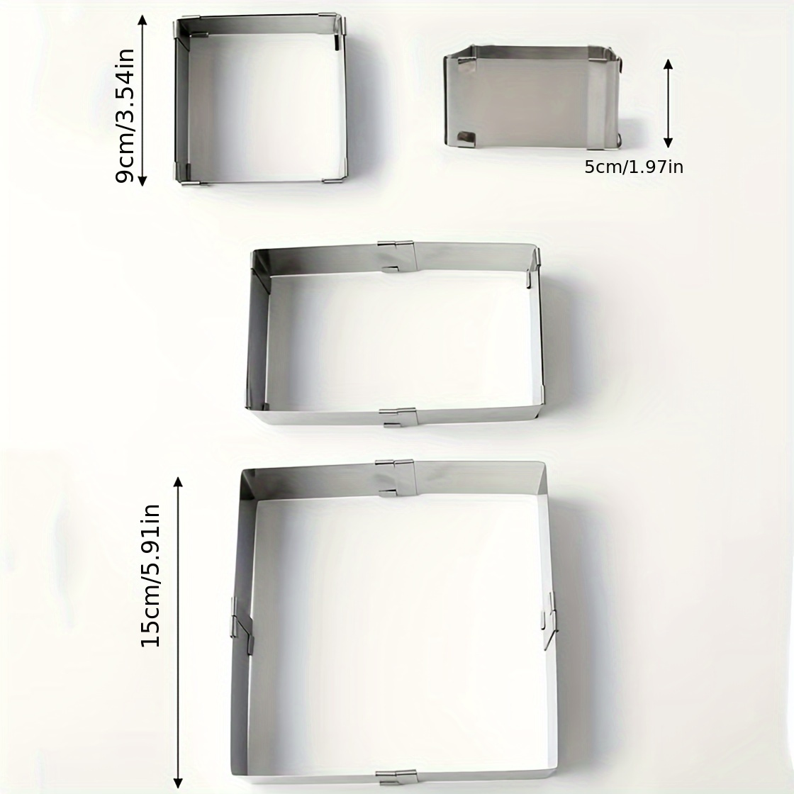 Cake Mold Adjustable Stainless Steel ~ Retractable - Temu