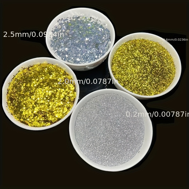 Silver Hologram Craft Glitter Dust | Shiny Silver Glitter | Decoration Dust  for Cake Accessories, DIY Crafting | Glitter Dust for Decoration 