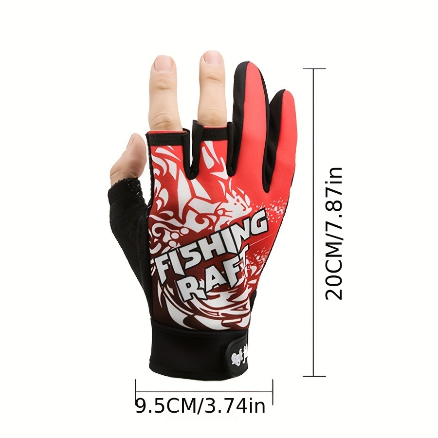 Fingerless Fishing Gloves Breathable Polyester Gloves Sea - Temu