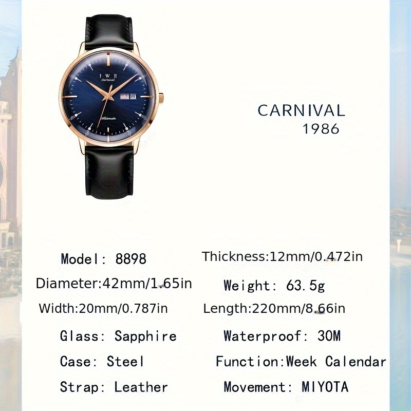 Carnival on sale watches 1986