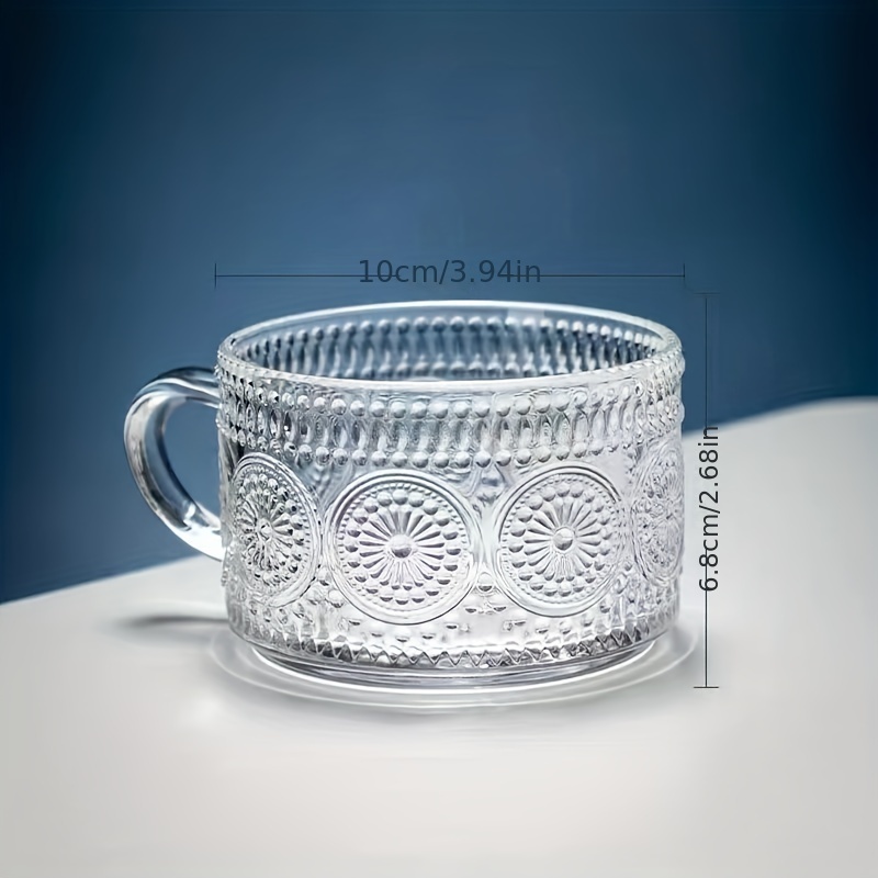 Boho Style Glass Cup With Lid And Straw Sunflower Pattern - Temu