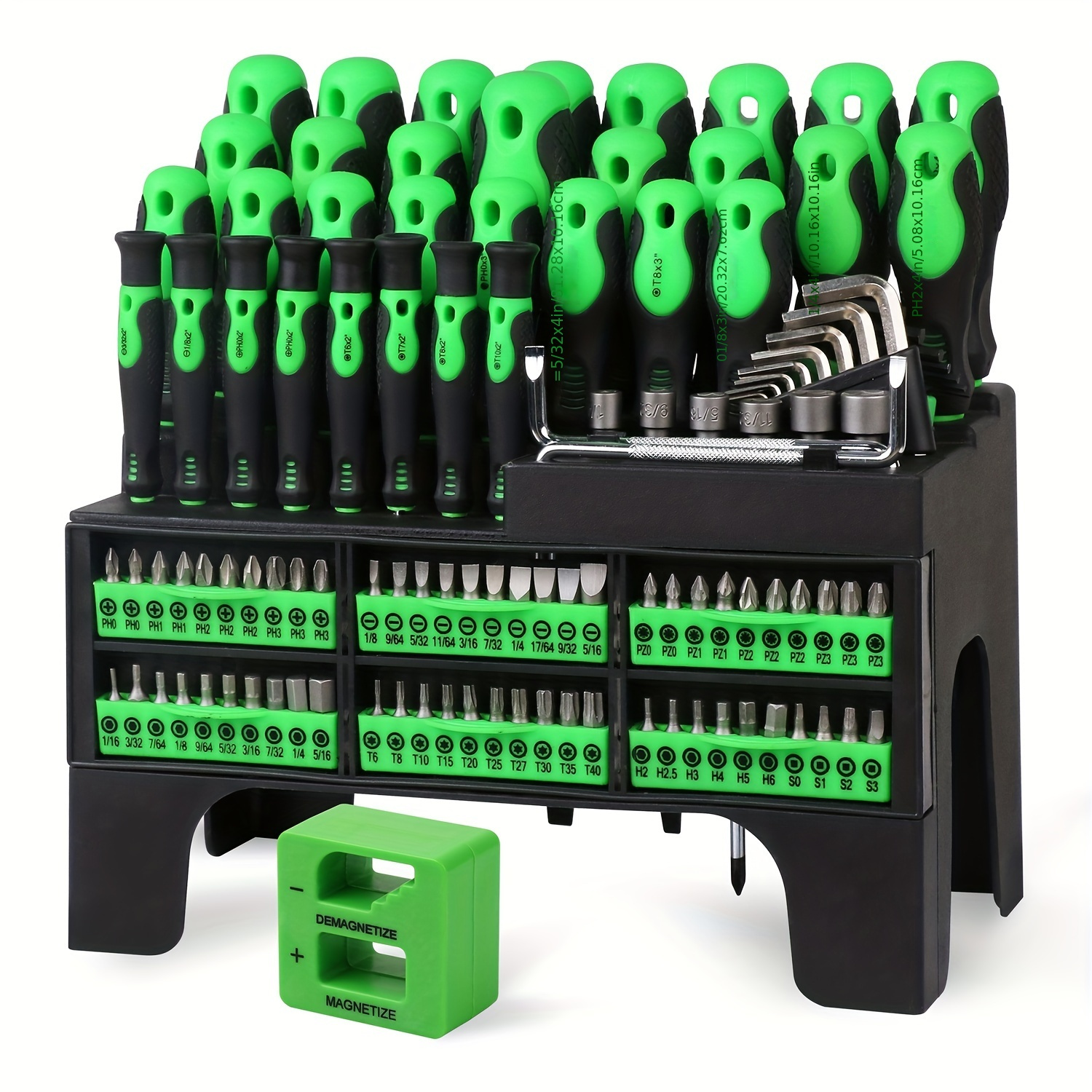 

117-piece Precision Screwdriver Set - Non-electric Tool Kit With Case, Of Flat, , Hex & Torx Bits For Electronics & Use