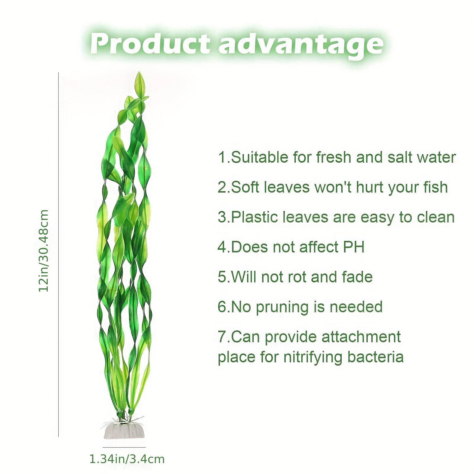 10pcs Artificial Seaweed Water Plants for Aquarium Decoration