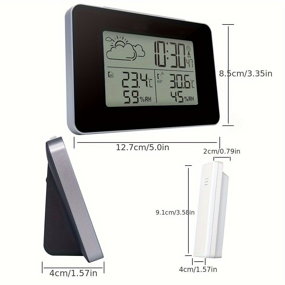 Multi functional Digital Atomic Clock Weather Forecast Led - Temu