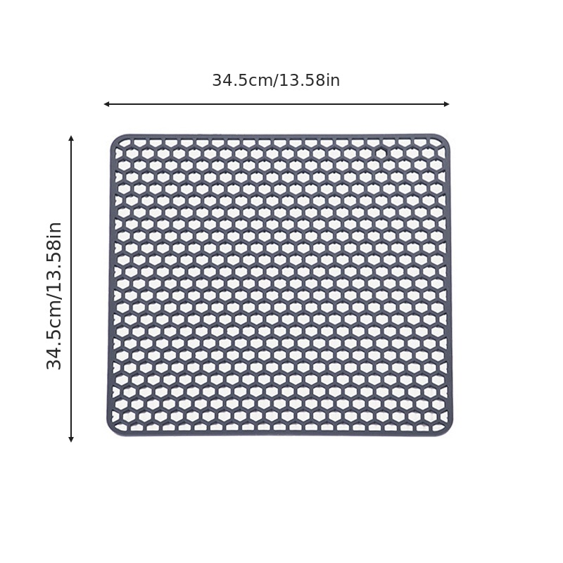 Silicone Sink Protector, Silicone Kitchen Sink Mat Grid Pad -  Multifunctional Kitchen Mat For Fragile Glassware, Stainless Steel Ceramic  Sinks