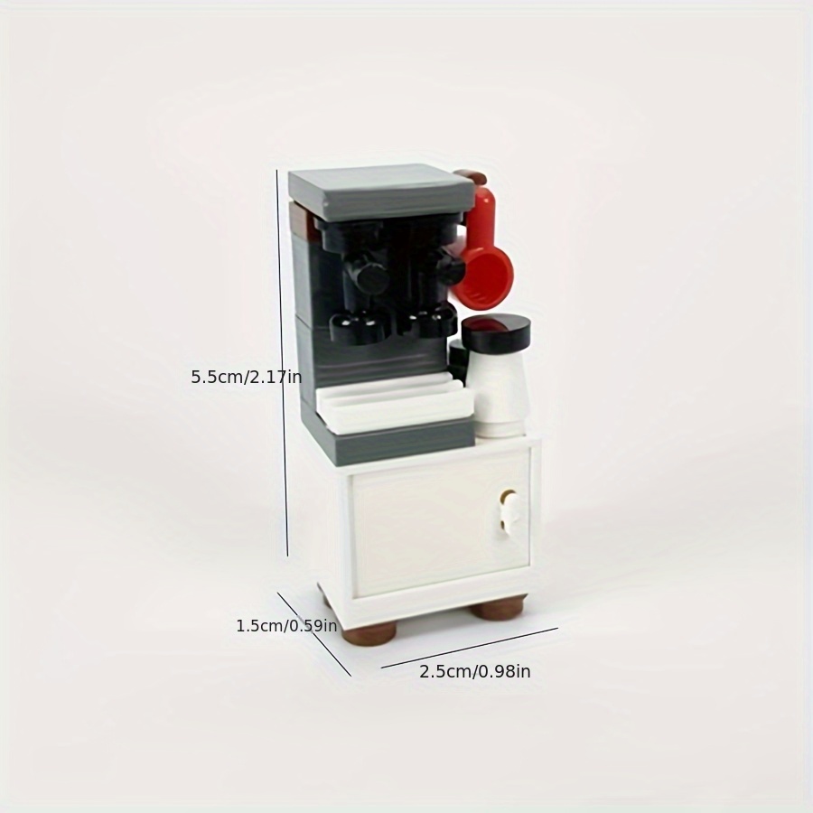 Mini Coffee Machine & Water Dispenser Building Blocks Set