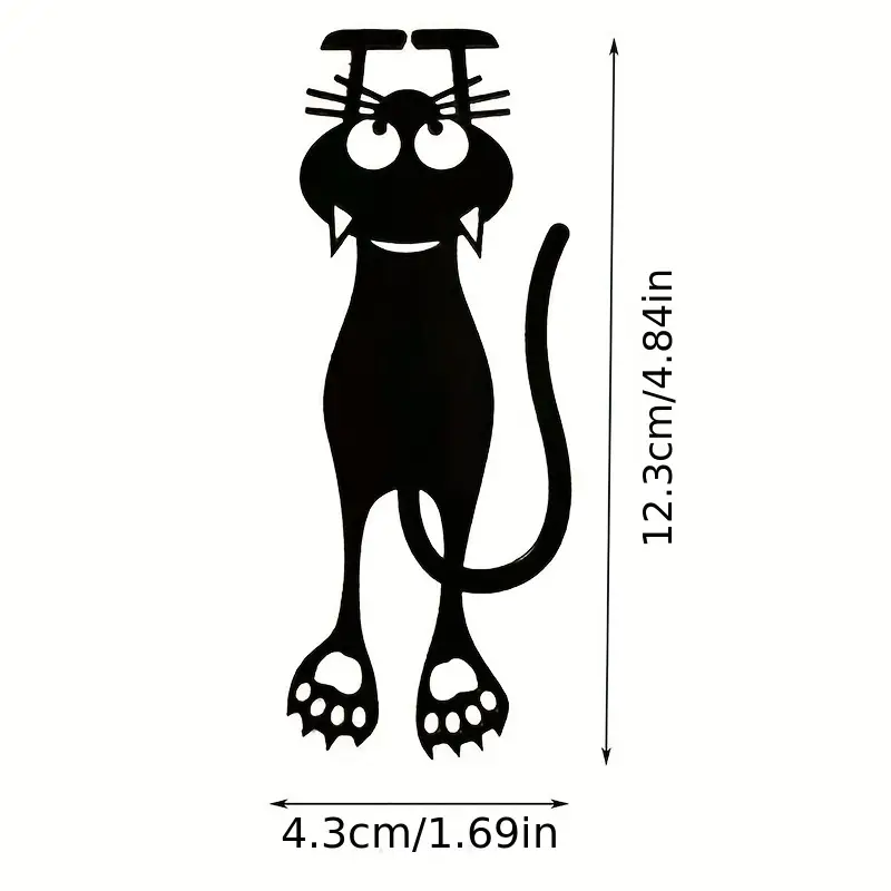 2pcs cat 3d bookmark three dimensional animal creative stationery supplies cute student cartoon bookmark office daily supplies teacher gift stationery details 5