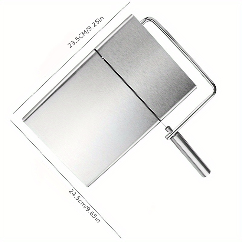 Stainless Steel Cheese Slicer With 5 Replaceable Wire Cutters - Perfect For Block  Cheese And Butter Spatula - Easy To Use And Durable - Temu Italy