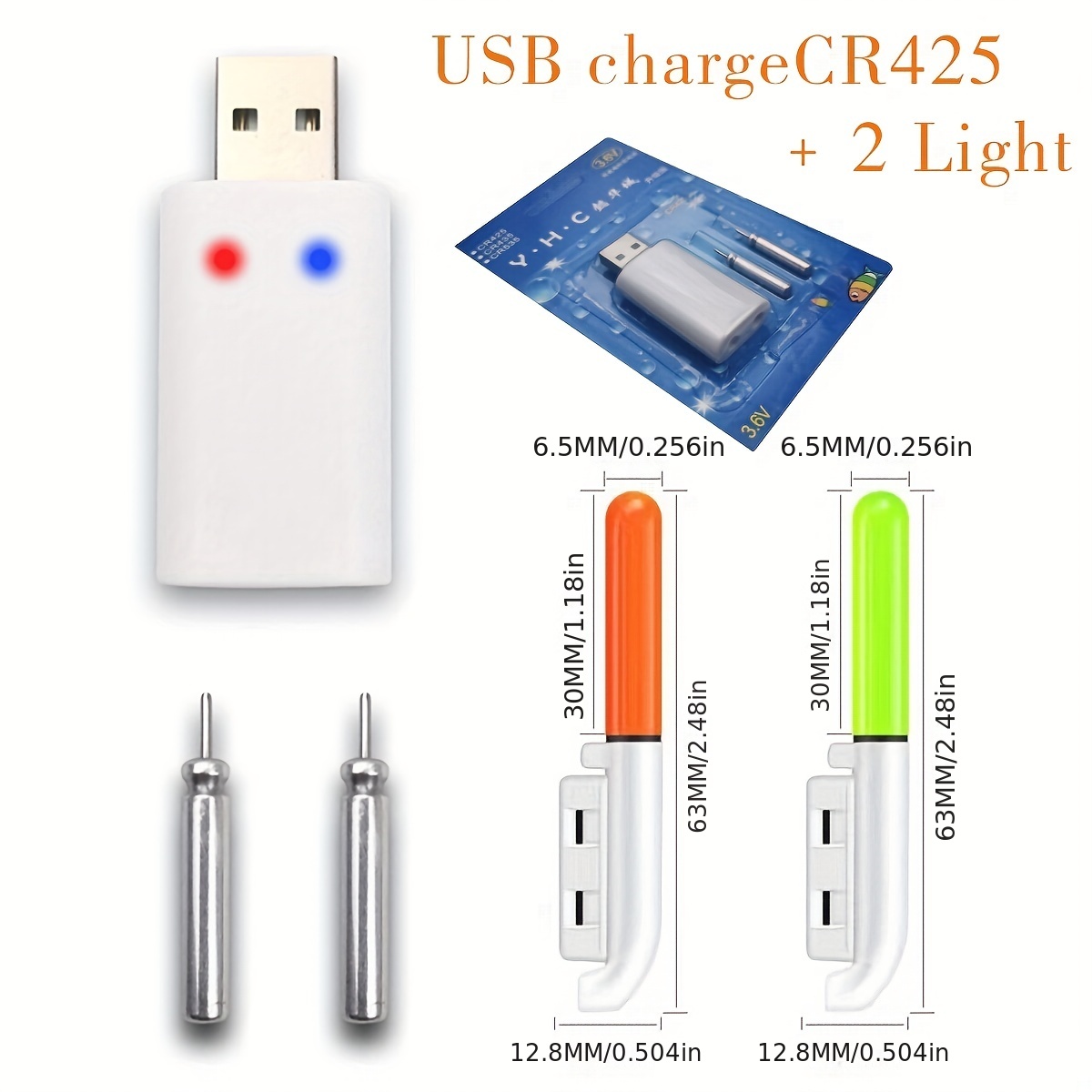 Led Luminous Float Electronic Light Stick Cr425 Battery - Temu New Zealand